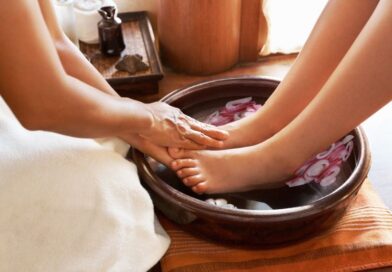 Escalda-pés de Cebola Roxa